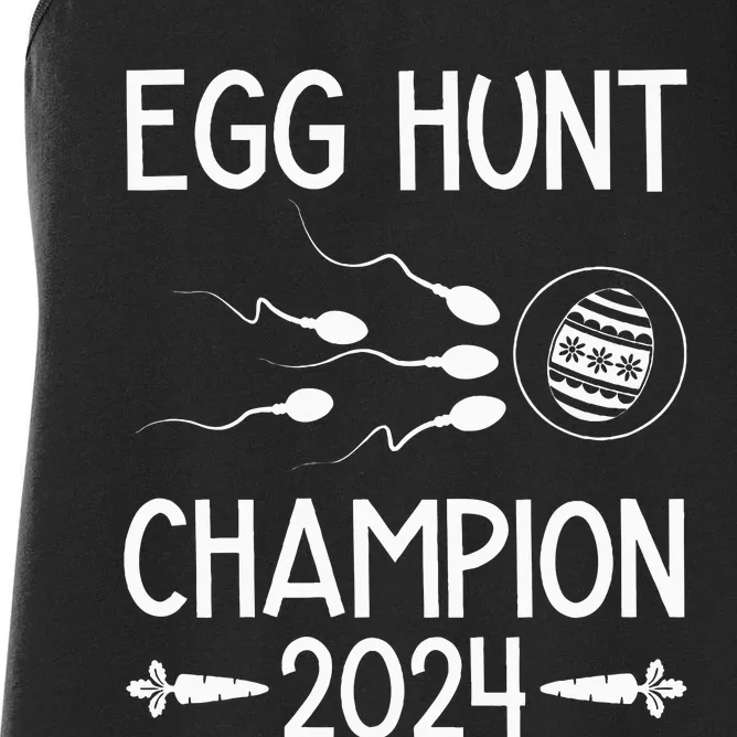 Easter Egg Hunt Champion Funny Dad Women's Racerback Tank