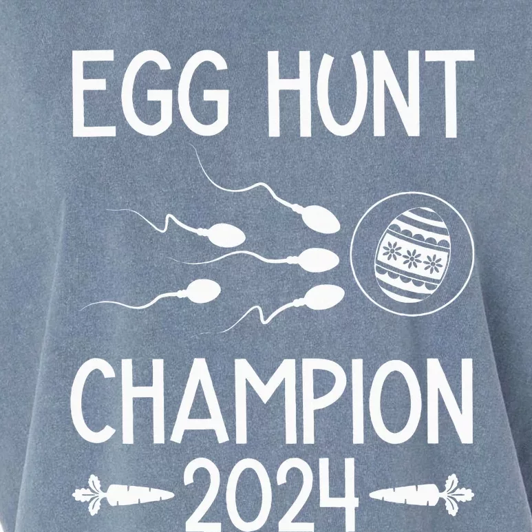 Easter Egg Hunt Champion Funny Dad Garment-Dyed Women's Muscle Tee