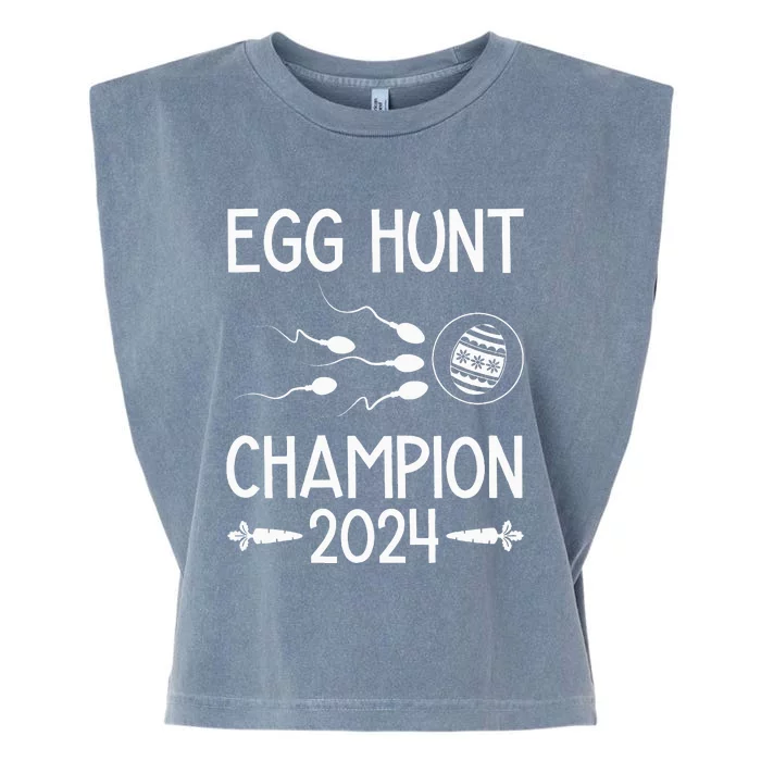 Easter Egg Hunt Champion Funny Dad Garment-Dyed Women's Muscle Tee