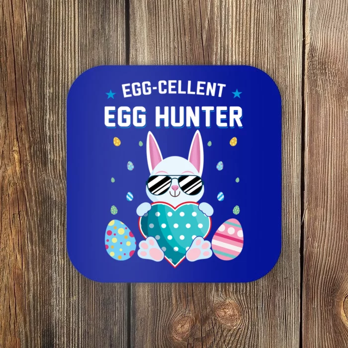 Egggiftcellent Egg Hunter Cute Bunny Funny Easter Day Gift Coaster