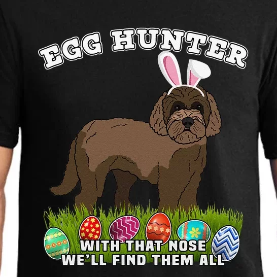 Easter Egg Hunting Dog Eggspert Labradoodle Pajama Set