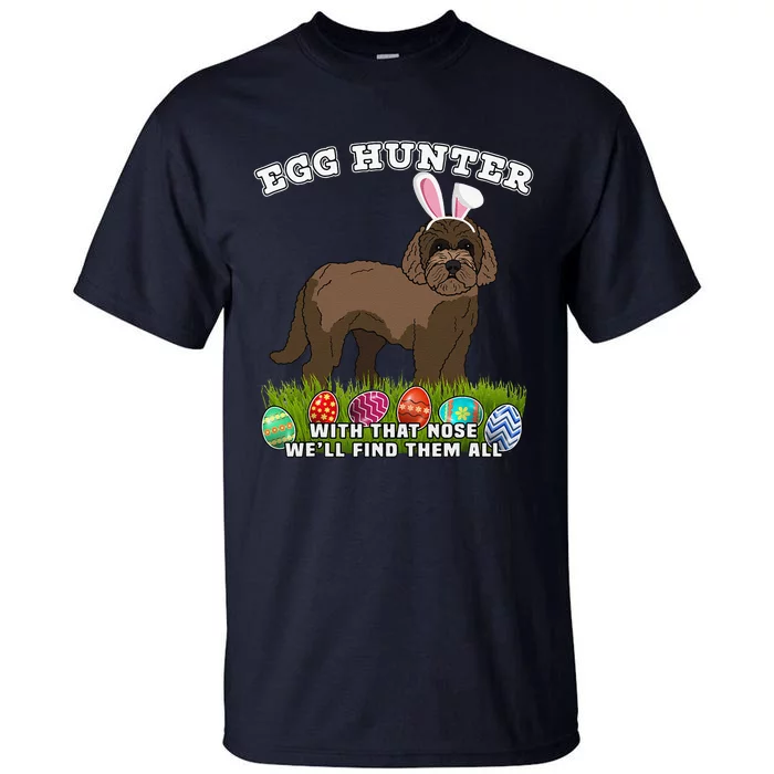 Easter Egg Hunting Dog Eggspert Labradoodle Tall T-Shirt