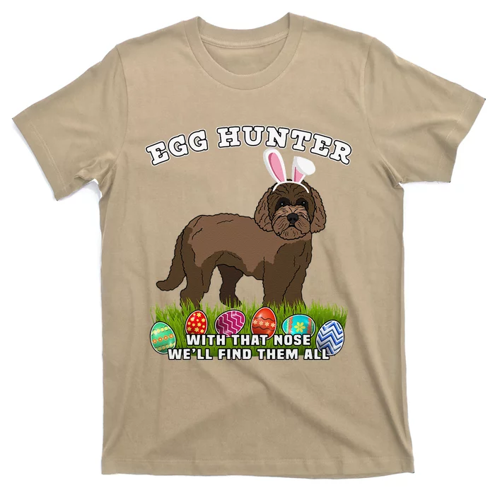 Easter Egg Hunting Dog Eggspert Labradoodle T-Shirt