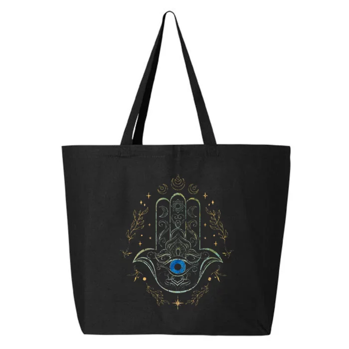 Evil Eye Hamsa Hand Nazar Amulet Protection Celestial Yoga 25L Jumbo Tote