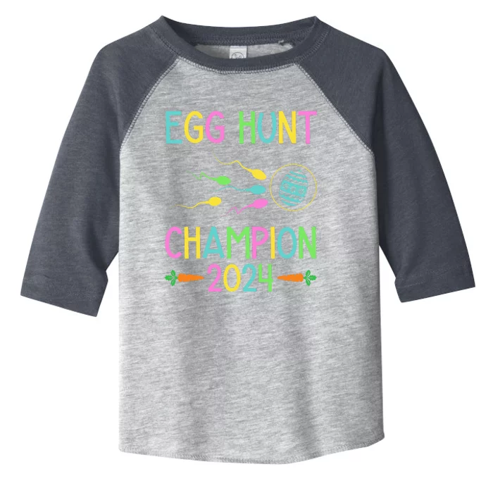 Easter Egg Hunt Champion 2024 Toddler Fine Jersey T-Shirt