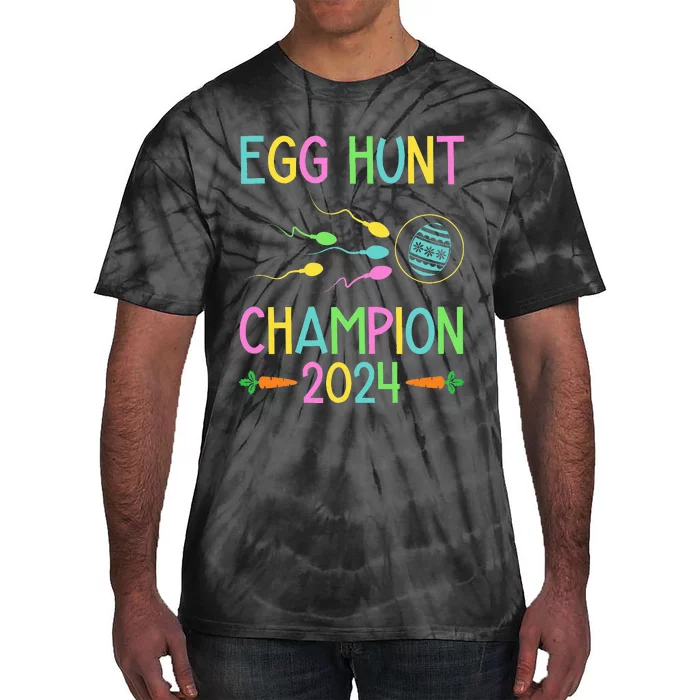 Easter Egg Hunt Champion Funny Dad Tie-Dye T-Shirt