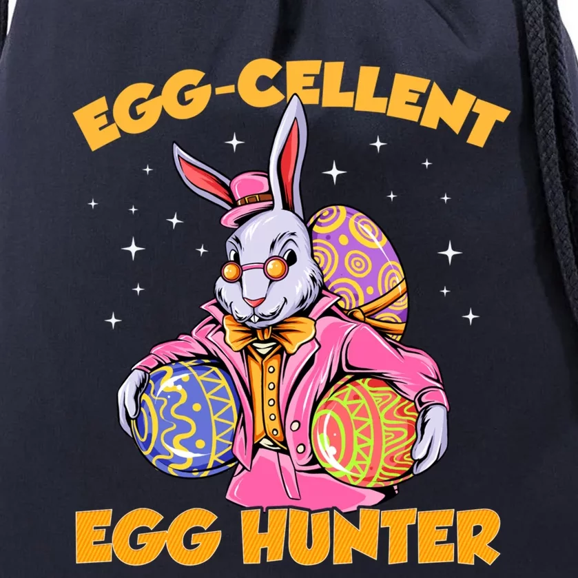 Egggiftcellent Egg Hunter Funny Bunny Easter Day Great Gift Drawstring Bag