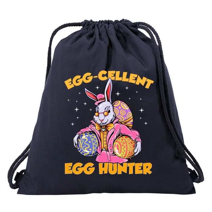 Egggiftcellent Egg Hunter Funny Bunny Easter Day Great Gift Drawstring Bag