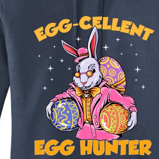 Egggiftcellent Egg Hunter Funny Bunny Easter Day Great Gift Women's Pullover Hoodie