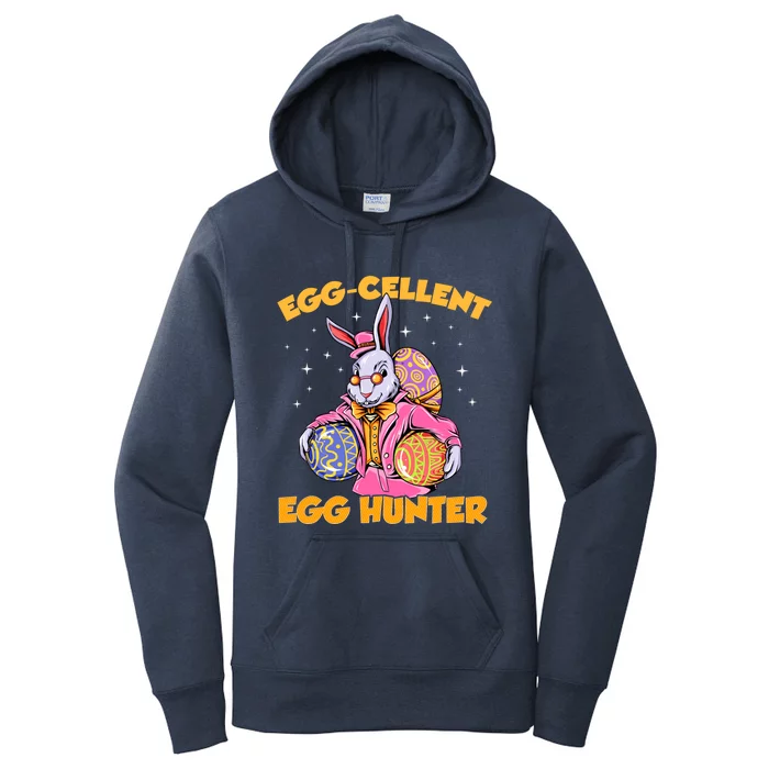 Egggiftcellent Egg Hunter Funny Bunny Easter Day Great Gift Women's Pullover Hoodie