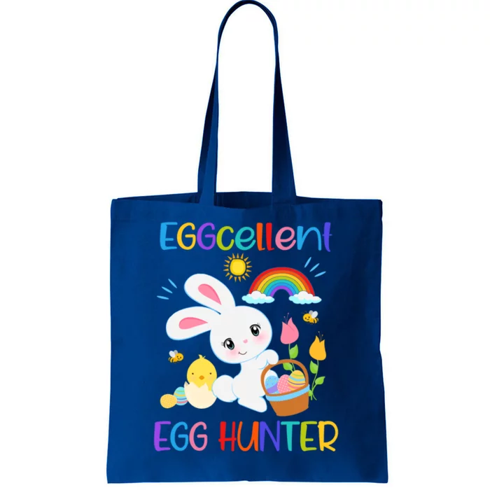 Eggcellent Egg Hunter Funny Easter Bunny Pun Christian Cool Gift Tote Bag