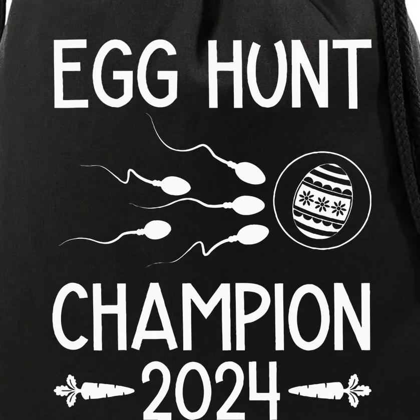 Easter Egg Hunt Champion Funny Dad Drawstring Bag