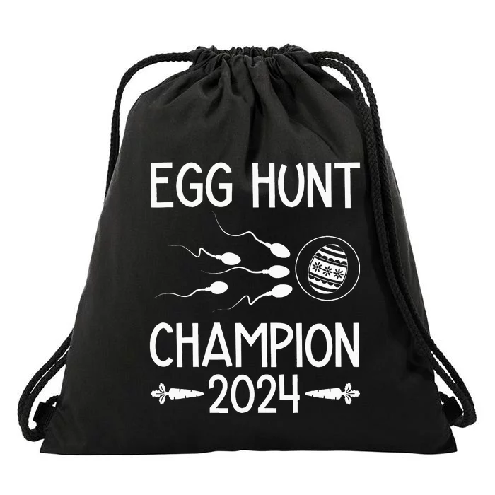 Easter Egg Hunt Champion Funny Dad Drawstring Bag