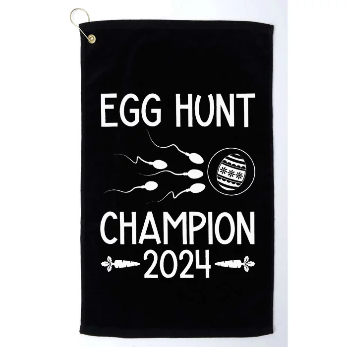 Easter Egg Hunt Champion Funny Dad Platinum Collection Golf Towel