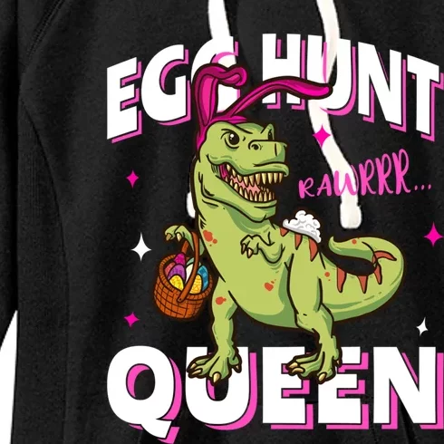 Easter Egg Hunt Queen Dinosaur Bunny With Ears Gift Women's Fleece Hoodie