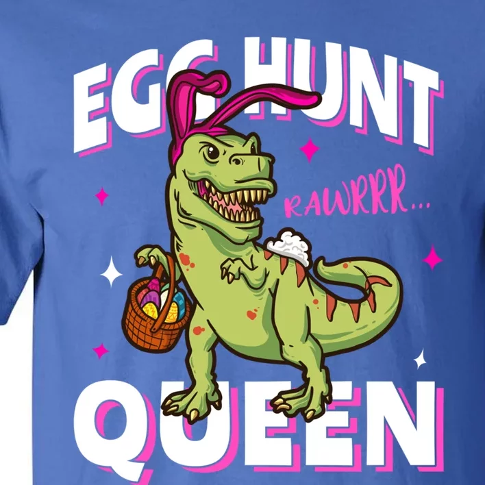 Easter Egg Hunt Queen Dinosaur Bunny With Ears Gift Tall T-Shirt