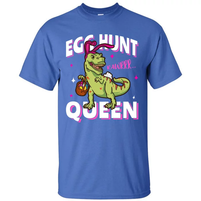 Easter Egg Hunt Queen Dinosaur Bunny With Ears Gift Tall T-Shirt