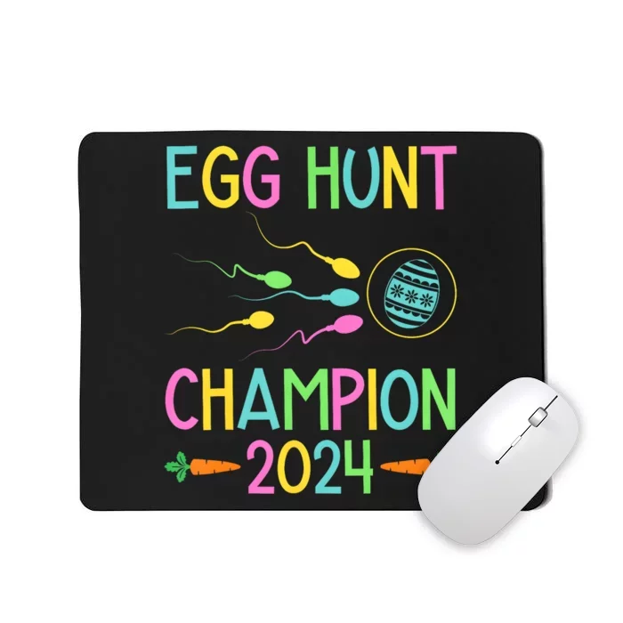 Easter Egg Hunt Champion Funny Dad Pregnancy Announcement Mousepad