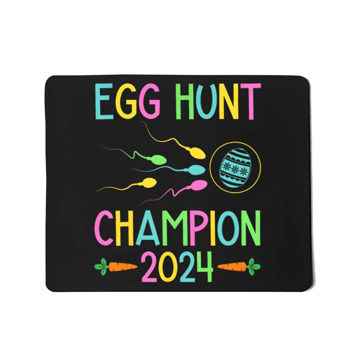 Easter Egg Hunt Champion Funny Dad Pregnancy Announcement Mousepad