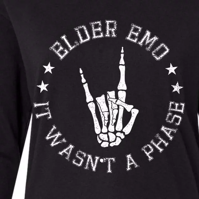 Elder Emo It Was Never A Phase For Old Fans Of Emo Music Womens Cotton Relaxed Long Sleeve T-Shirt