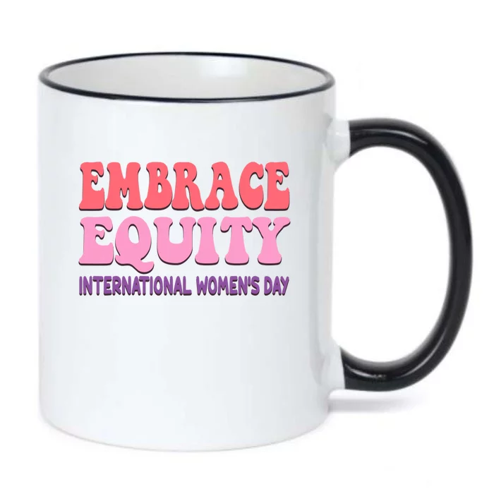 Embrace Equity International Day Parade Gift Black Color Changing Mug