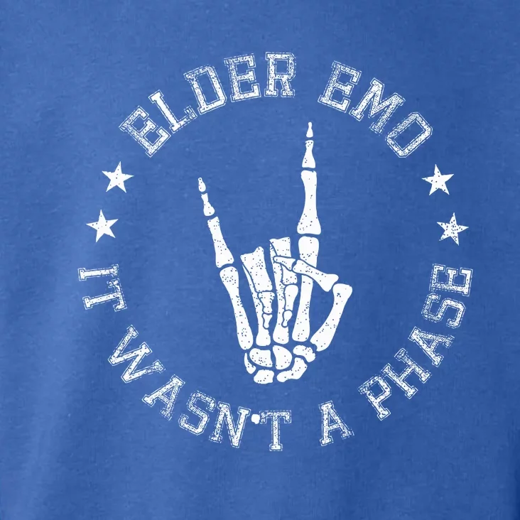 Elder Emo It Was Never A Phase For Old Fans Of Emo Music Toddler Hoodie