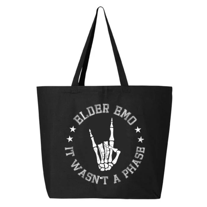 Elder Emo It Was Never A Phase For Old Fans Of Emo Music 25L Jumbo Tote