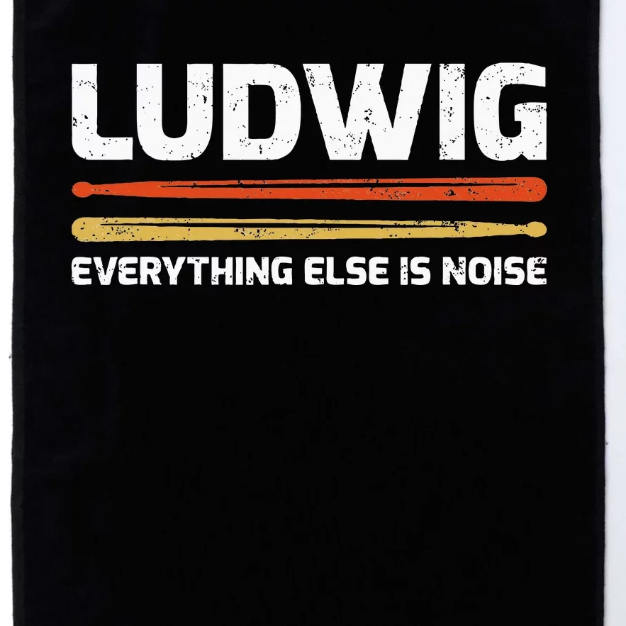 Everything Else Is Noise Classical Music Drum Sticks Platinum Collection Golf Towel