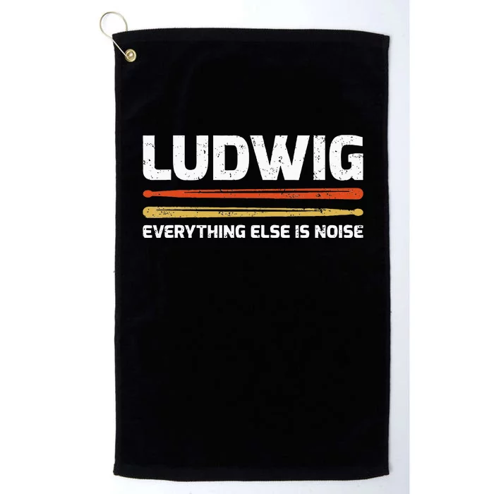 Everything Else Is Noise Classical Music Drum Sticks Platinum Collection Golf Towel