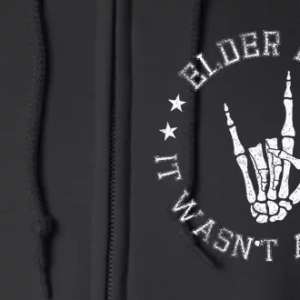 Elder Emo It Was Never A Phase For Old Fans Of Emo Music Full Zip Hoodie