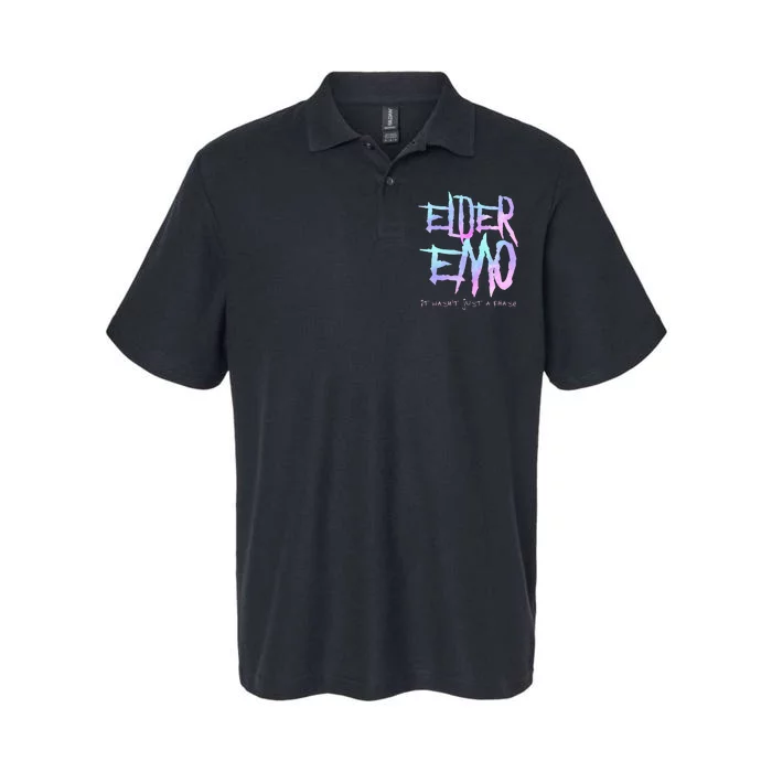 Elder Emo. It WasnT Just A Phase Funny Emo Goth Softstyle Adult Sport Polo