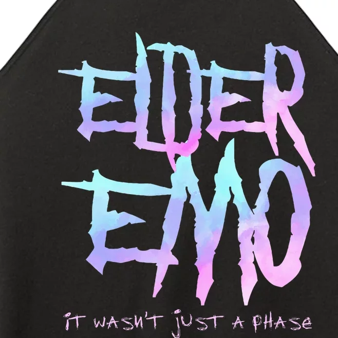 Elder Emo. It WasnT Just A Phase Funny Emo Goth Women’s Perfect Tri Rocker Tank