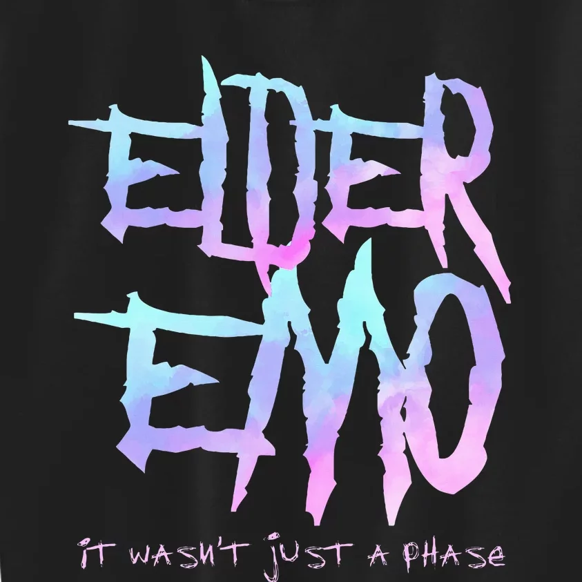 Elder Emo. It WasnT Just A Phase Funny Emo Goth Kids Sweatshirt