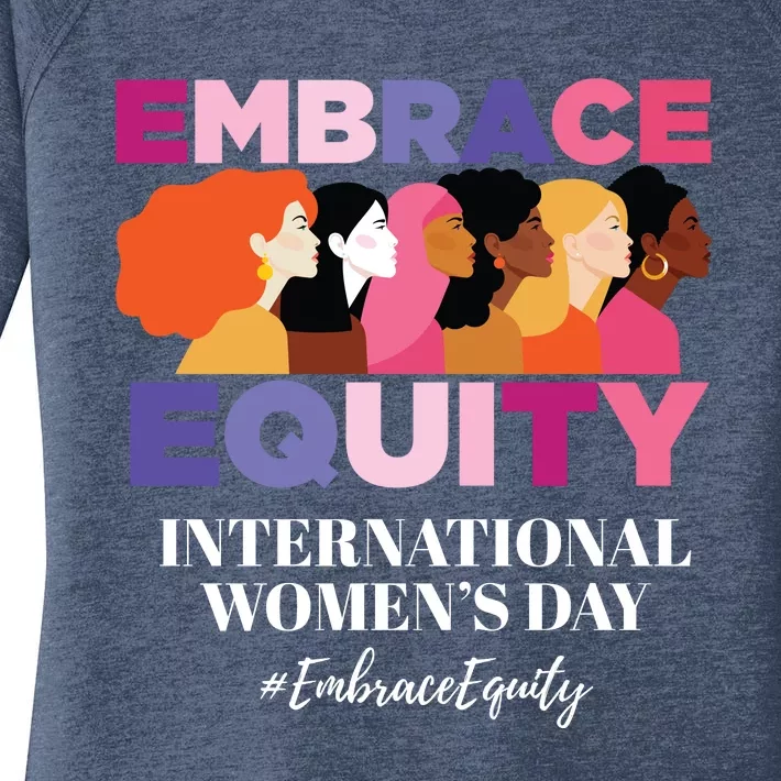 Embrace Equity International Women's Day Women's Perfect Tri Tunic Long Sleeve Shirt