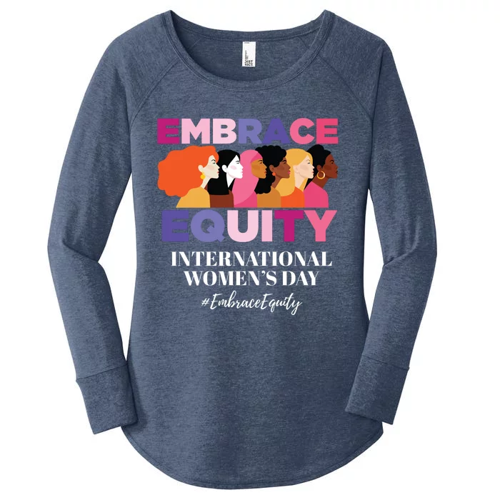 Embrace Equity International Women's Day Women's Perfect Tri Tunic Long Sleeve Shirt