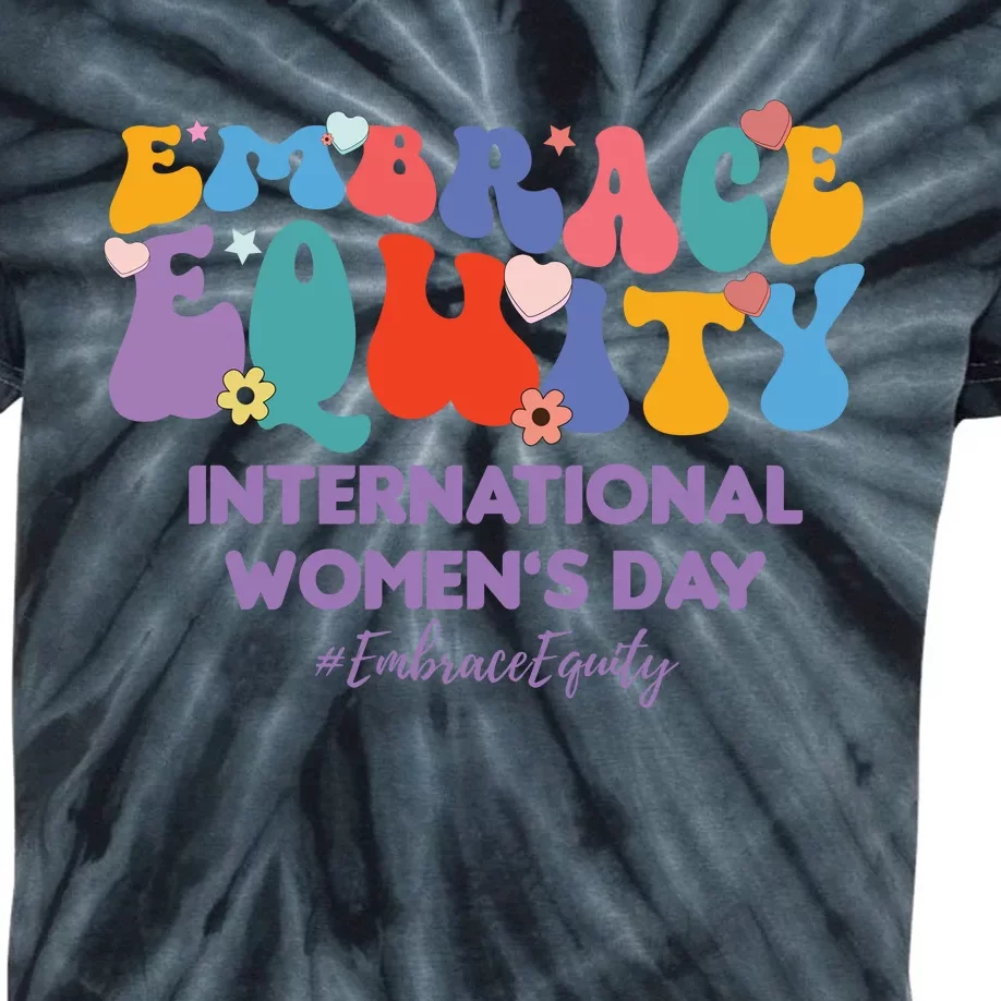 Embrace Equity International Women's Day Kids Tie-Dye T-Shirt