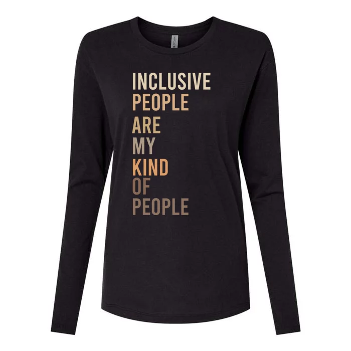 Equality Equity Inclusion Social Justice Hu Rights Design Cool Gift Womens Cotton Relaxed Long Sleeve T-Shirt