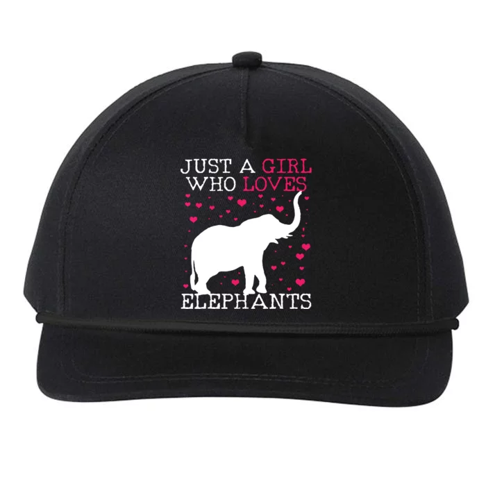 Elephants Elephant Just A Who Loves Tee Snapback Five-Panel Rope Hat