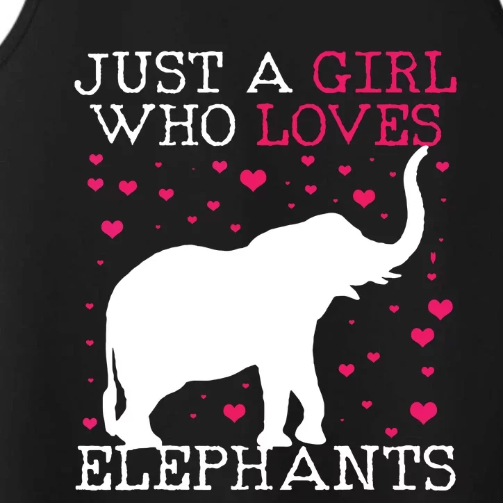 Elephants Elephant Just A Who Loves Tee Performance Tank