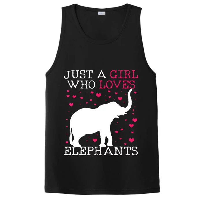 Elephants Elephant Just A Who Loves Tee Performance Tank