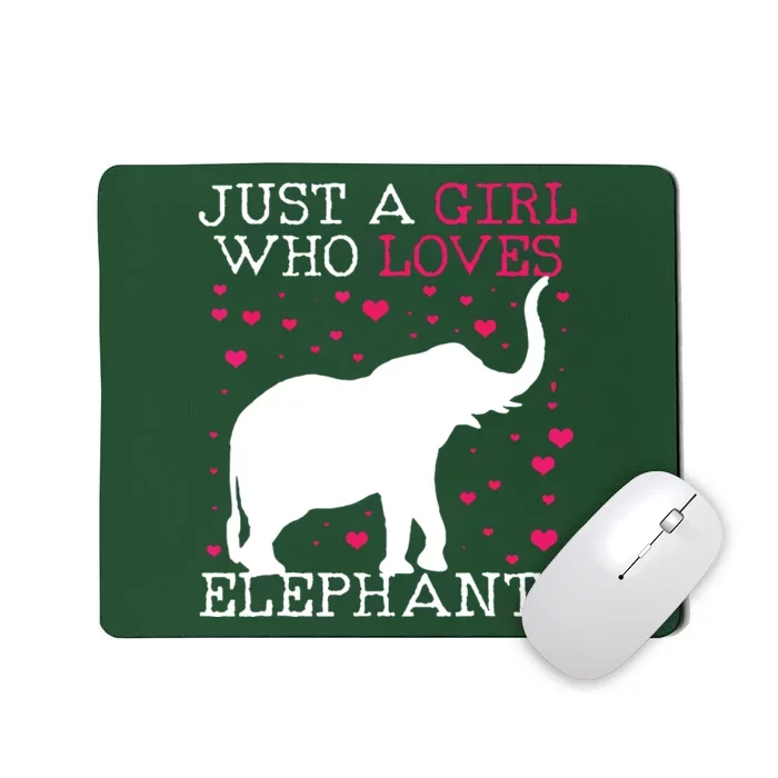 Elephants Elephant Just A Who Loves Tee Mousepad