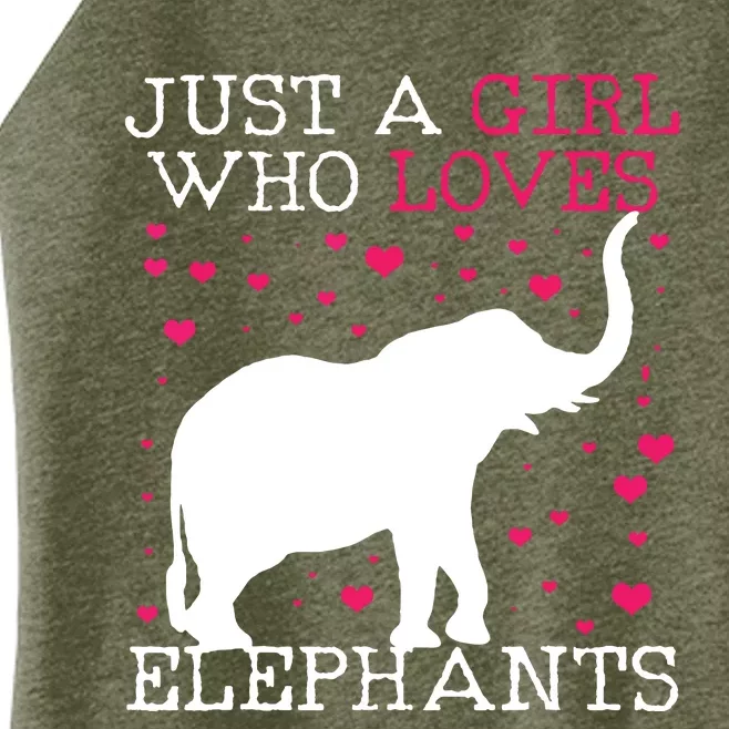 Elephants Elephant Just A Who Loves Tee Women’s Perfect Tri Rocker Tank