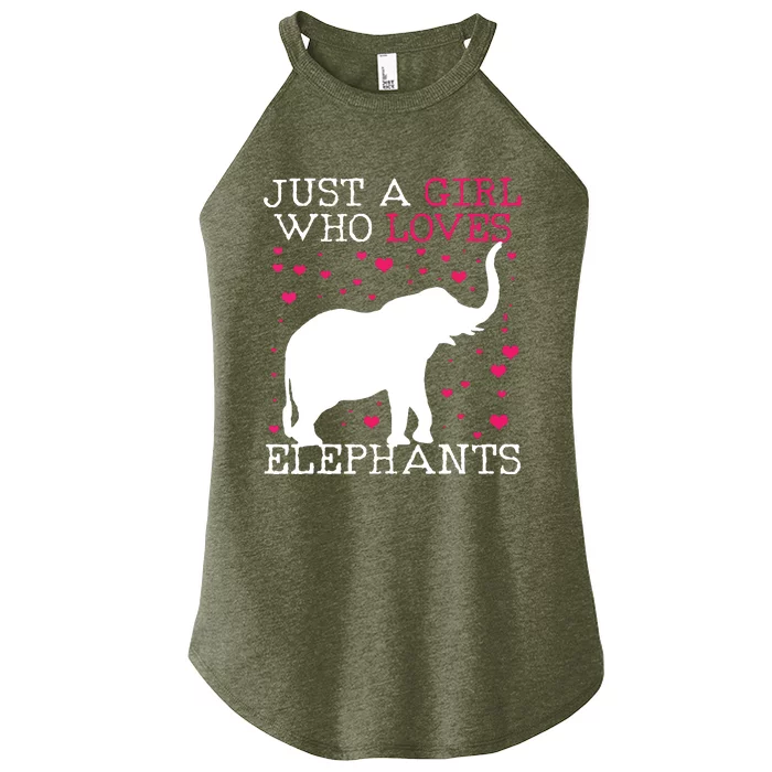 Elephants Elephant Just A Who Loves Tee Women’s Perfect Tri Rocker Tank