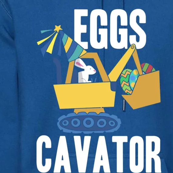 Eggscavator Excavator Lover Easter Sunday Holy Week Gift Premium Hoodie