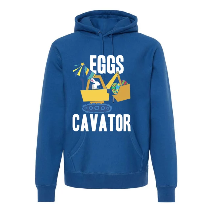 Eggscavator Excavator Lover Easter Sunday Holy Week Gift Premium Hoodie