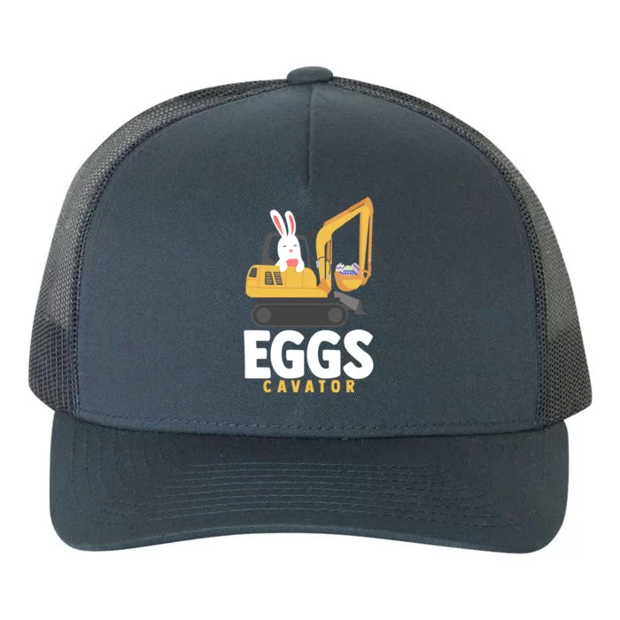 Eggscavator Excavator Lover Easter Sunday Holy Week Gift Yupoong Adult 5-Panel Trucker Hat