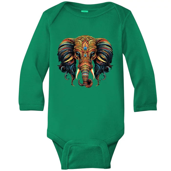 Elephant Baby Long Sleeve Bodysuit