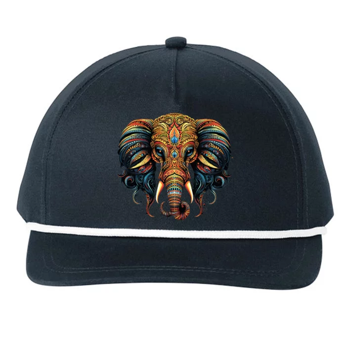 Elephant Snapback Five-Panel Rope Hat