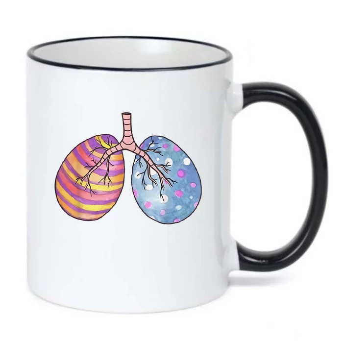 Easter Egg Lungs Nursing Peds Respiratory Therapist RT Er Black Color Changing Mug