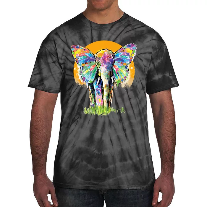 Elephant  Elephant Lover Elephant Tie-Dye T-Shirt